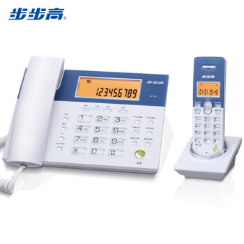 步步高（BBK）无绳电话机 无线座机 子母机 办公家用 背光大屏 三方通话 W101（颜色随机））