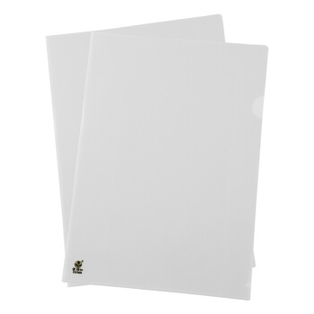 富得快单片夹 A3单片夹 E310 A3 二页文件套 L型文件夹  白色