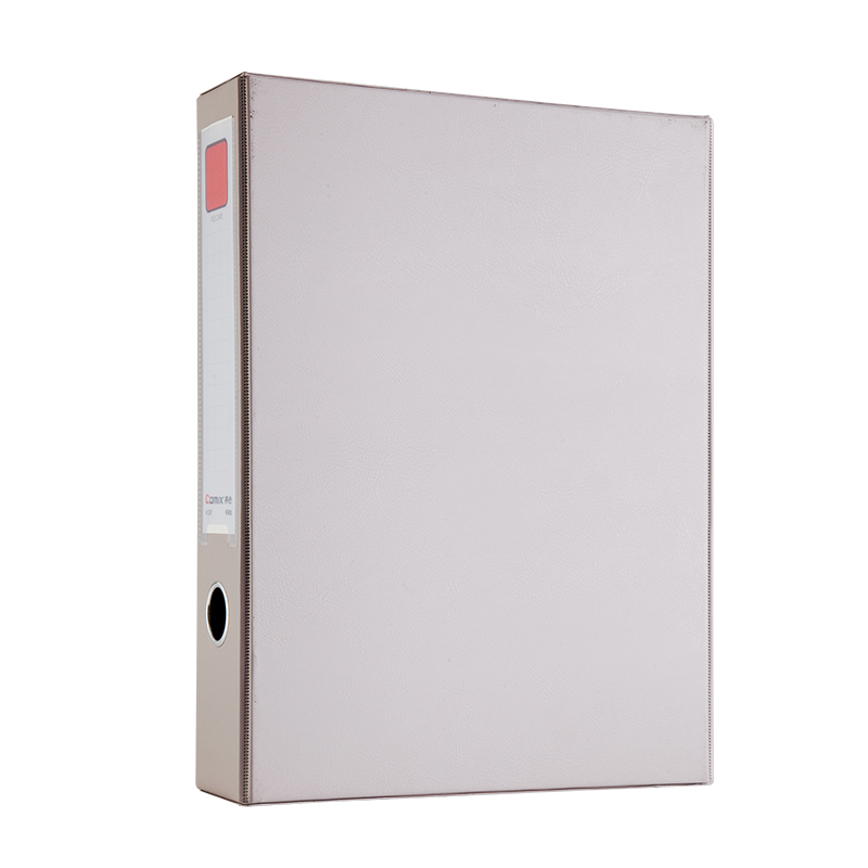 齐心 A1297 办公必备磁扣式PVC档案盒 A4 55MM 灰