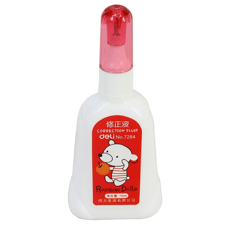 得力 7284 修正液修正用品 15ML (单位:只) 混色