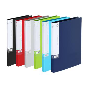 齐心(Comix) A6681 文件夹 A4 单长押夹收纳夹办公用品轻便夹A4单强力夹文件夹资料夹长押夹 颜色随机