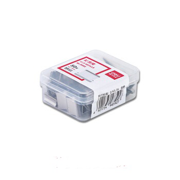 得力 deli 8592 推夹器补充夹 50枚/盒 银色  计价单位:盒