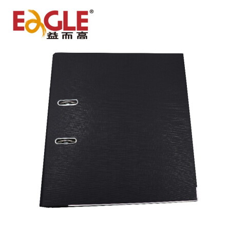 益而高（EaGLE）A4资料夹附分类纸 5CM加厚两孔夹双强力夹板插页夹子 十个装黑色 9308B
