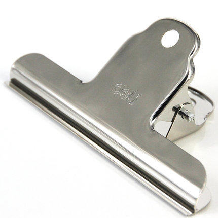 得力（deli）9531-1﹟ 山形夹 铁票夹 145mm (4只/包)金属山形夹 145mm 计价单位:个